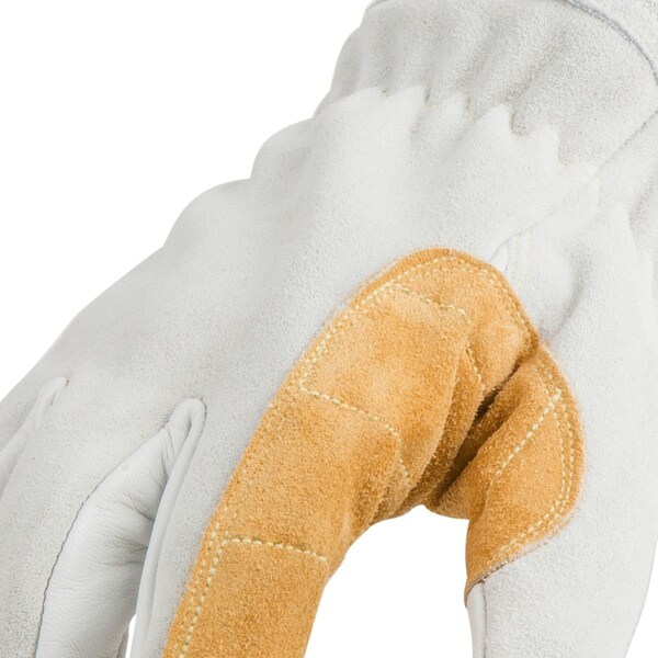 MIG Welding Gloves, Grade A Leather Blend Palm, 2XL, PR